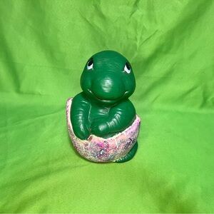 Green Dinosaur Figurine in Egg